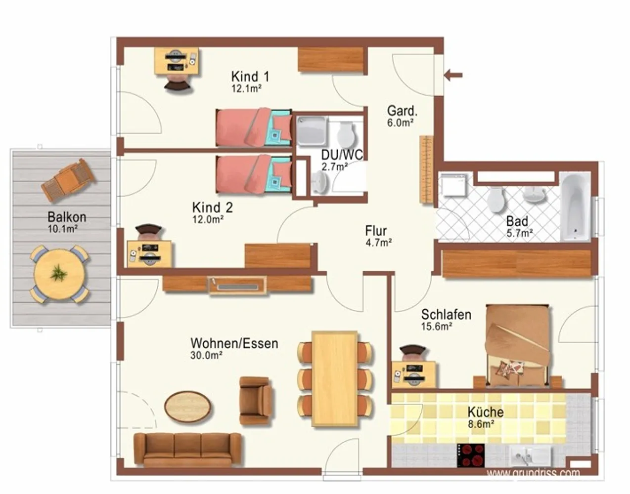 4 room apartment with 104 m² in Munich – Photo 11