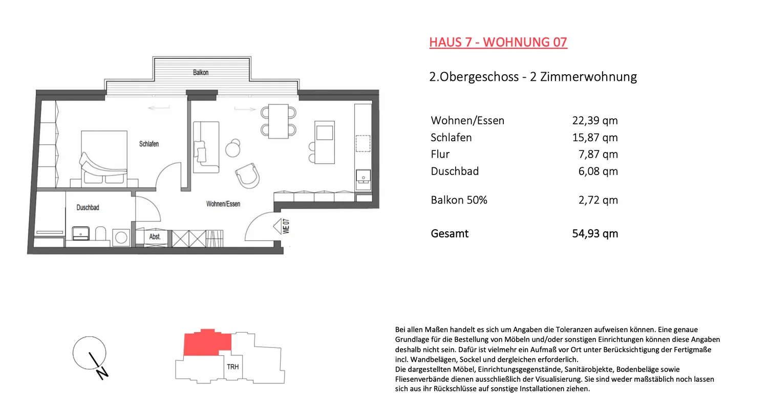 2 room apartment with 55 m² in Berlin – Photo 4
