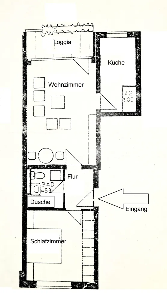 2 Zimmer Wohnung mit 61 m² in Celle – Bild 1