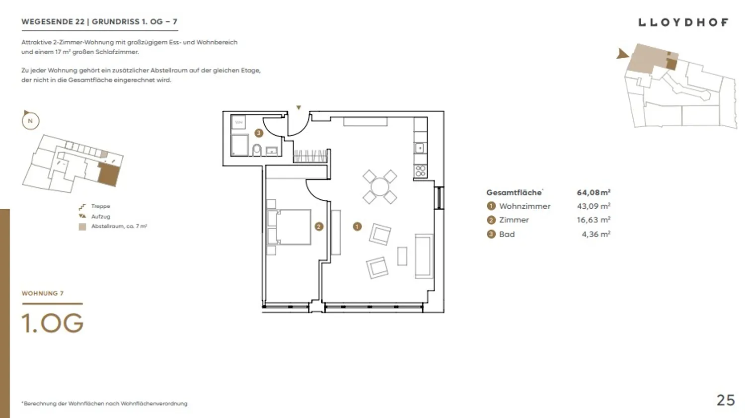 2 room apartment with 64 m² in Bremen – Photo 6