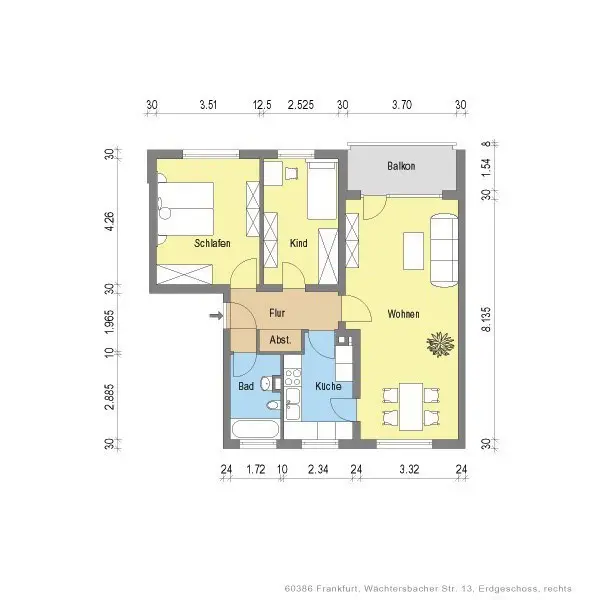 3 room apartment with 73 m² in Frankfurt am Main – Photo 8