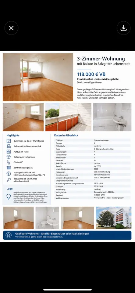 3 room apartment with 85 m² in Salzgitter – Photo 2