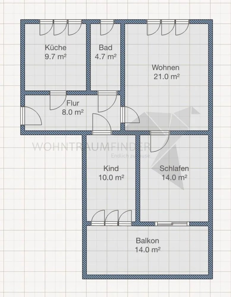 3 room apartment with 76 m² in Chemnitz – Photo 2