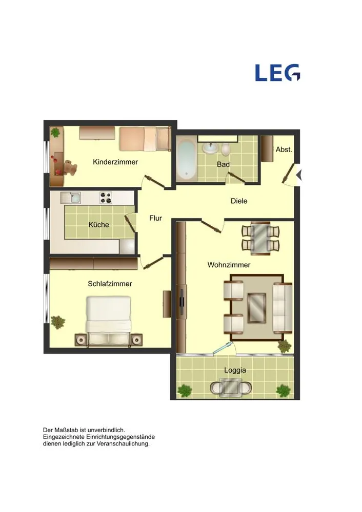 3 Zimmer Wohnung mit 76 m² in Köln – Bild 1