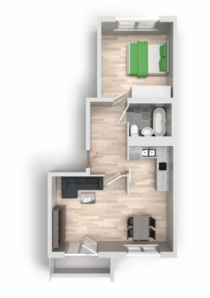 2 Zimmer Wohnung mit 49 m² in Halle (Saale) – Bild 5