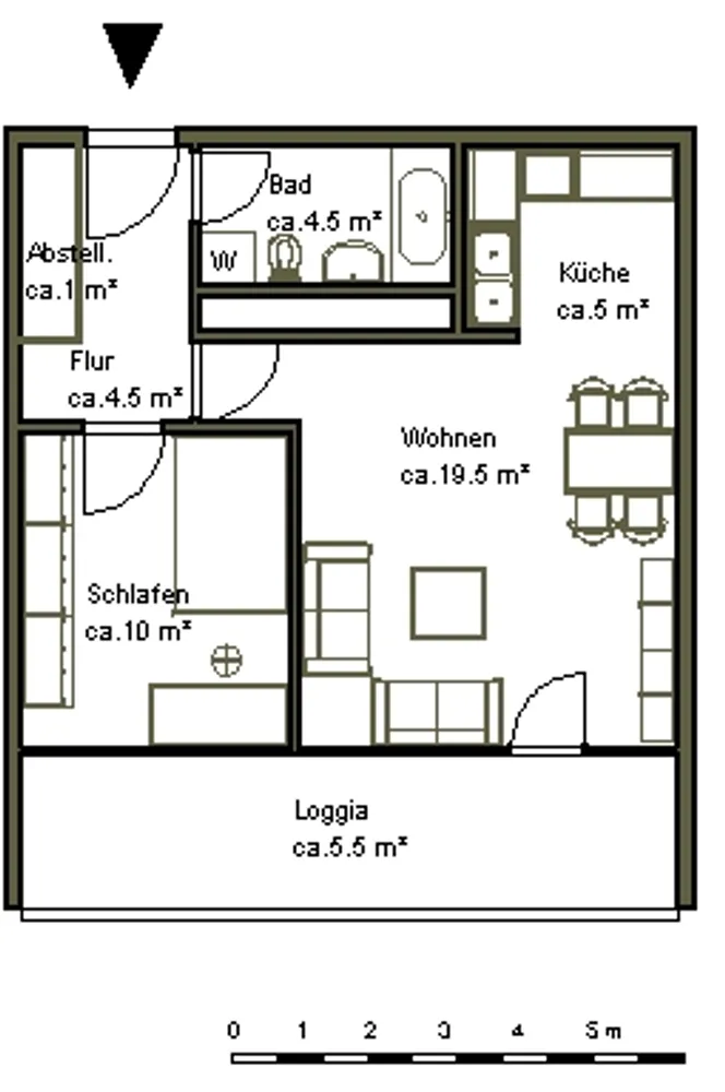 2 room apartment with 50 m² in Hanover – Photo 2