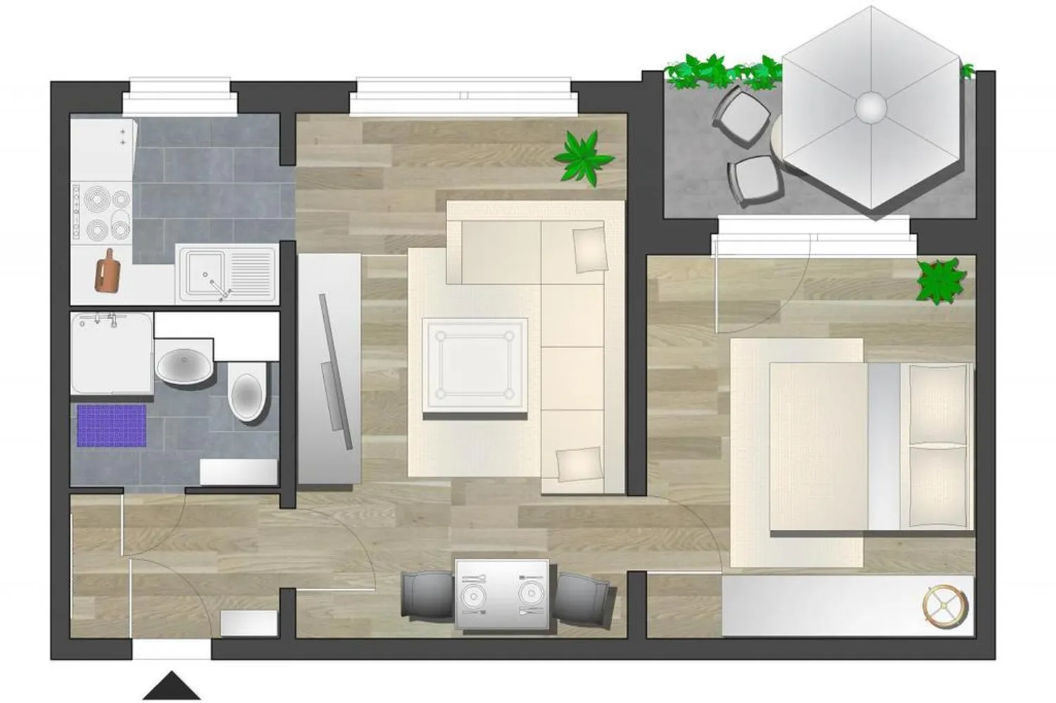 2 Zimmer Wohnung mit 45 m² in Chemnitz – Bild 4