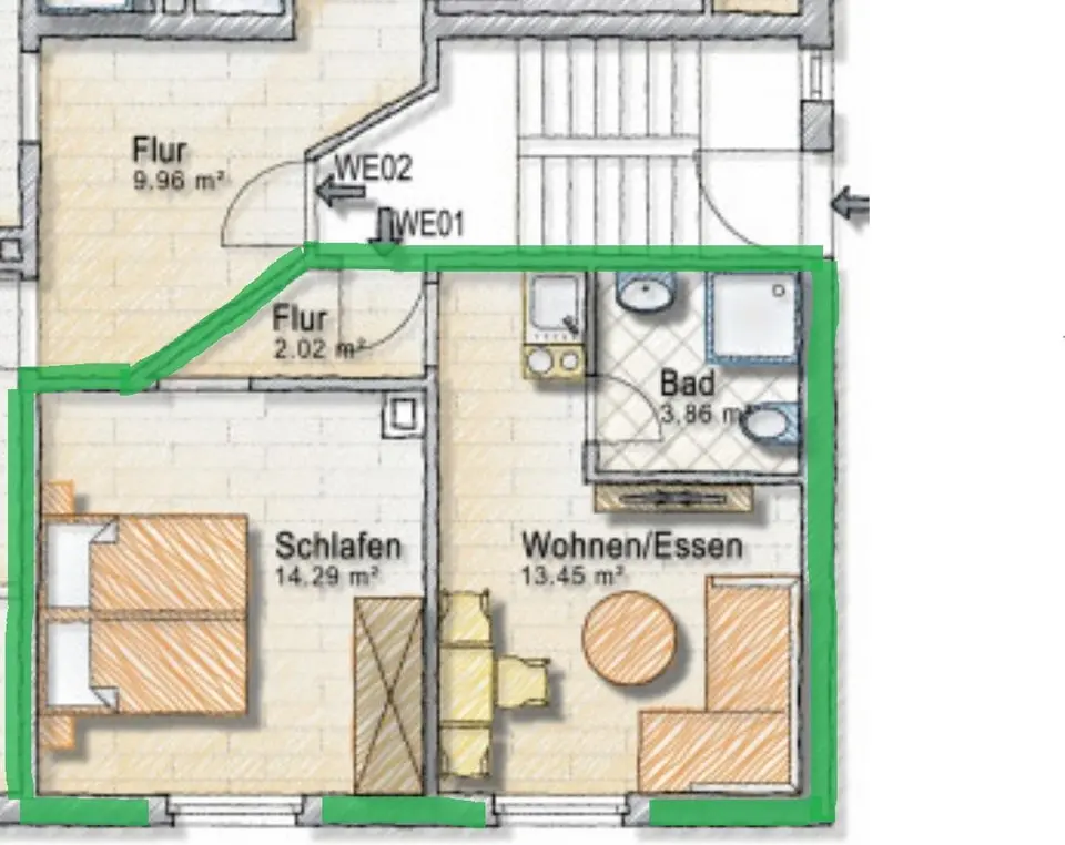 2 Zimmer Wohnung mit 34 m² in Bühl – Bild 5