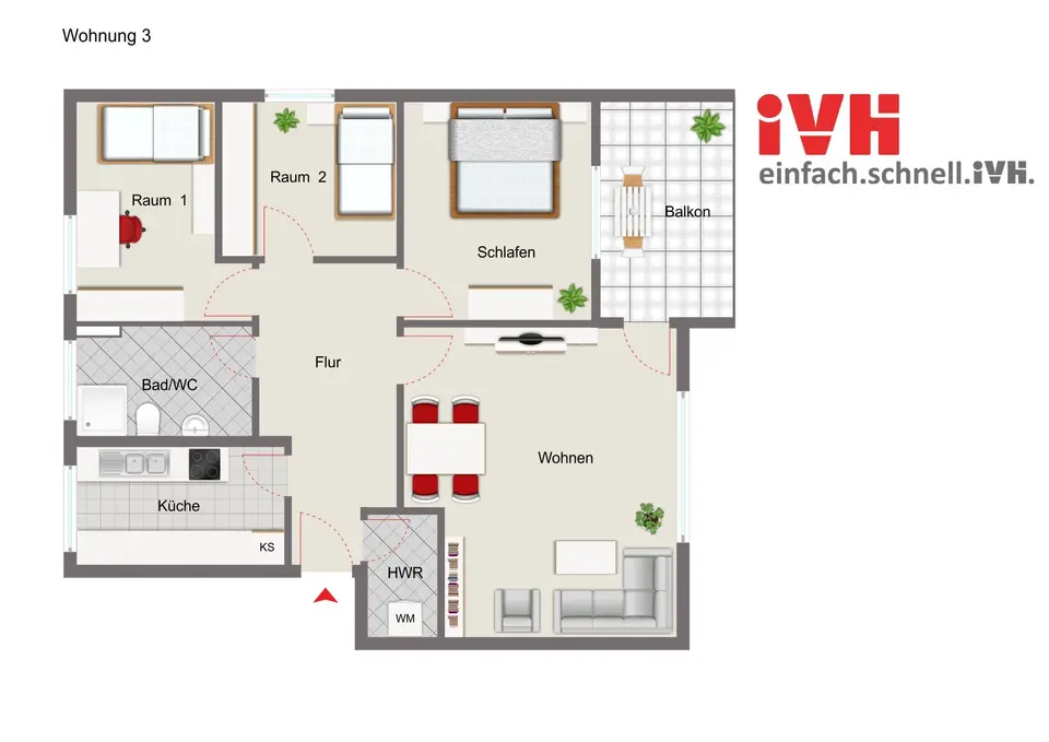 4 Zimmer Wohnung mit 82 m² in Walsrode – Bild 5