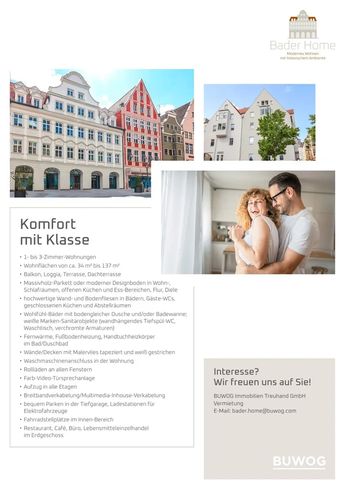 1 Zimmer Wohnung mit 35 m² in Augsburg – Bild 3