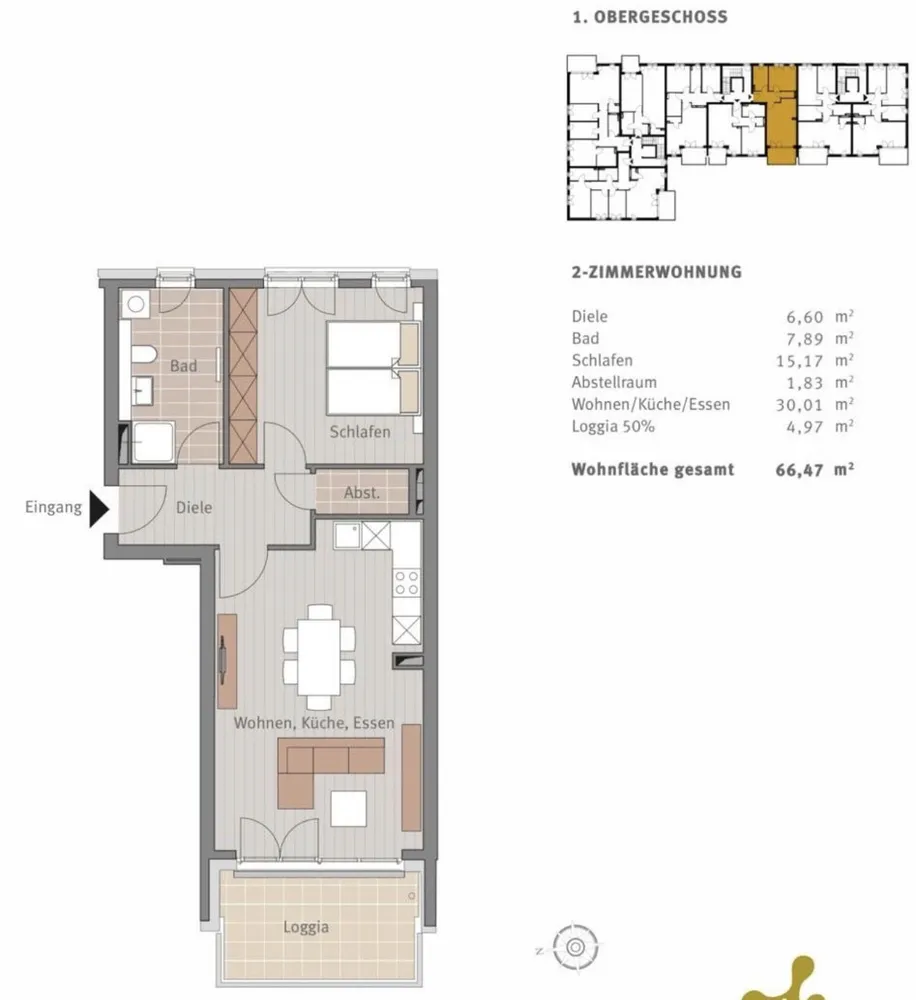 2 Zimmer Wohnung mit 66 m² in Osnabrück – Bild 7