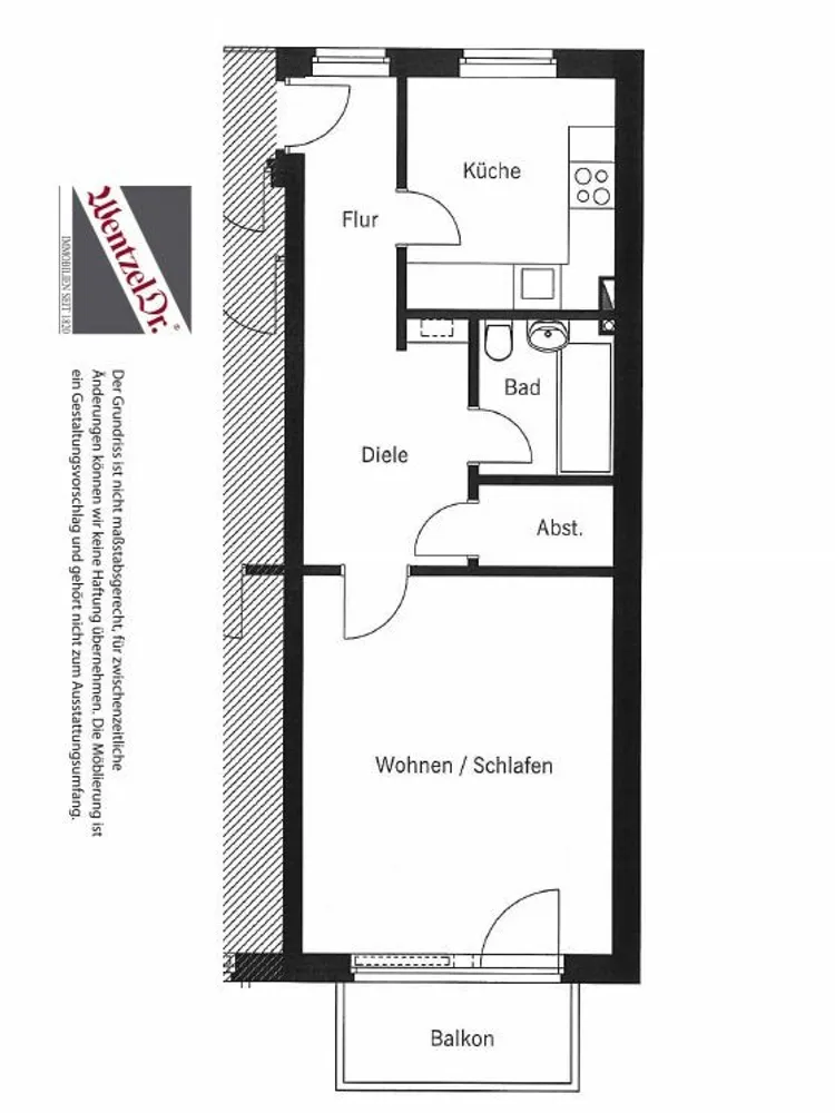 1 Zimmer Wohnung mit 45 m² in Hamburg – Bild 7