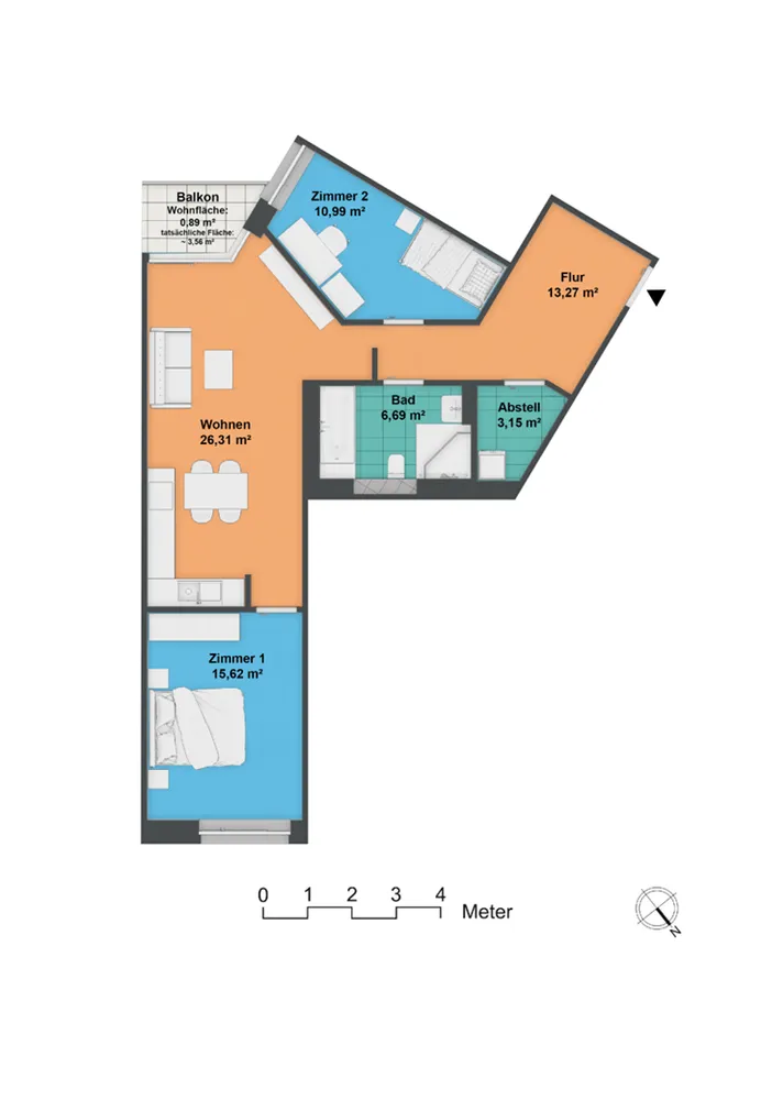 3 Zimmer Wohnung mit 77 m² in Hannover – Bild 9
