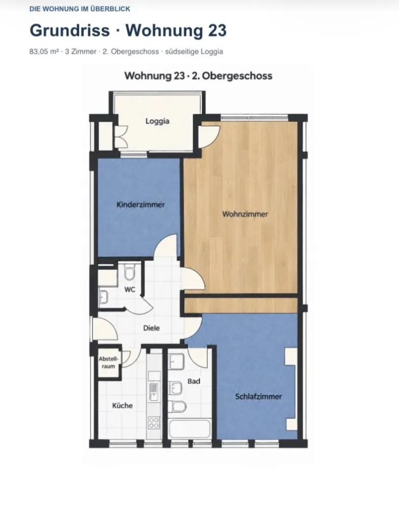 3 Zimmer Wohnung mit 82 m² in Krefeld – Bild 3