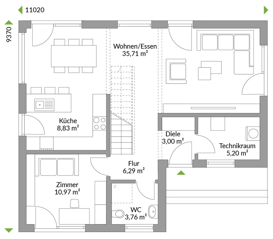 5 Zimmer Haus mit 145 m² in Bergheim – Bild 2