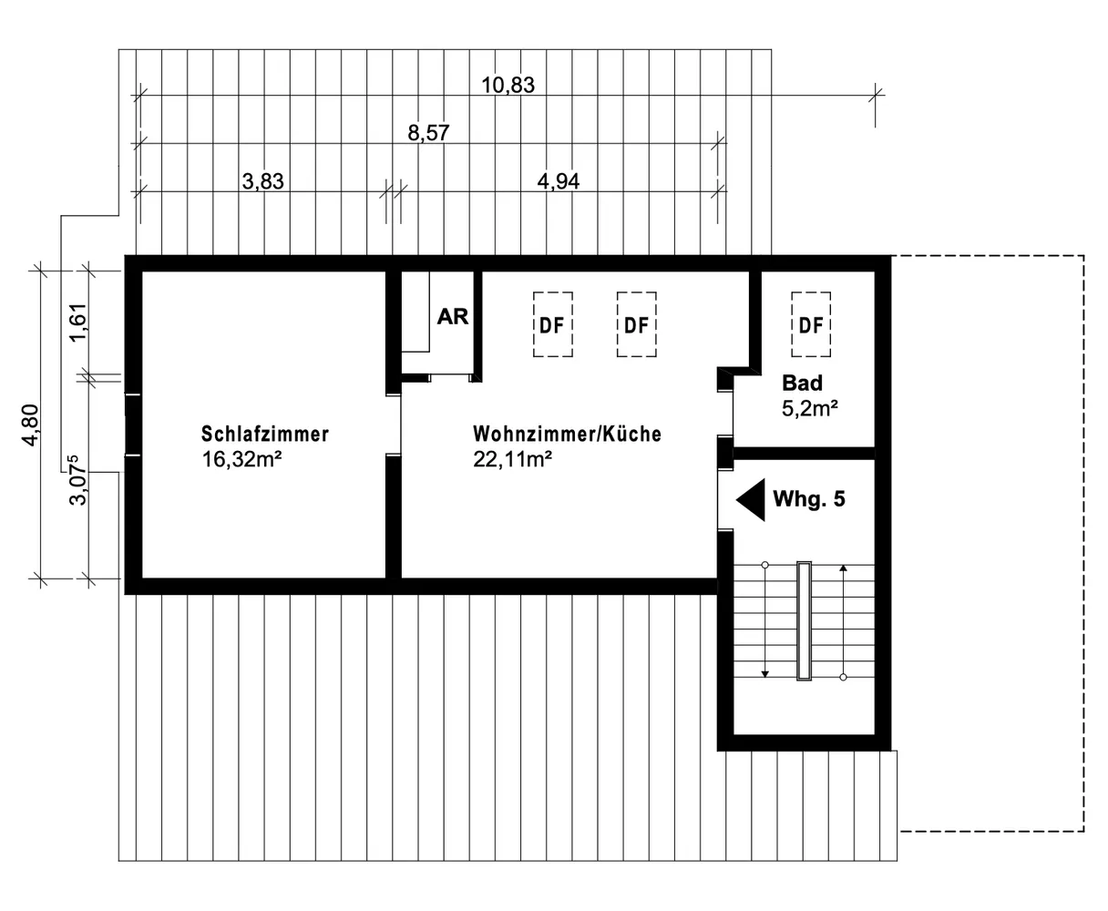 2 Zimmer Wohnung mit 44 m² in Verden (Aller) – Bild 5