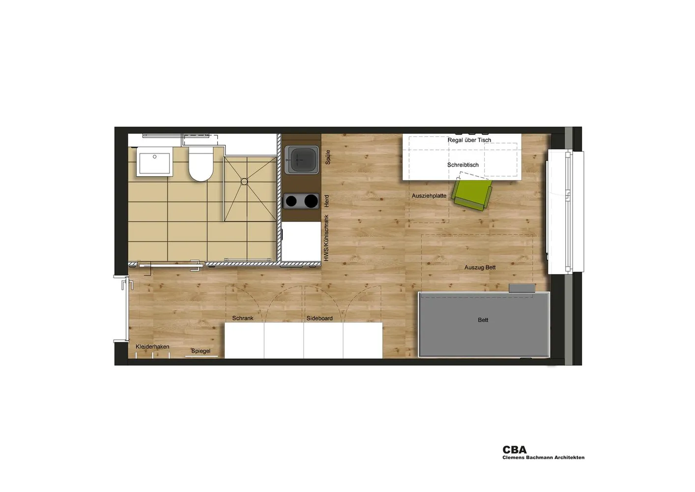 1 Zimmer Wohnung mit 21 m² in Bremen – Bild 6