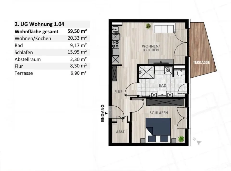 2 Zimmer Wohnung mit 60 m² in Eschwege – Bild 4
