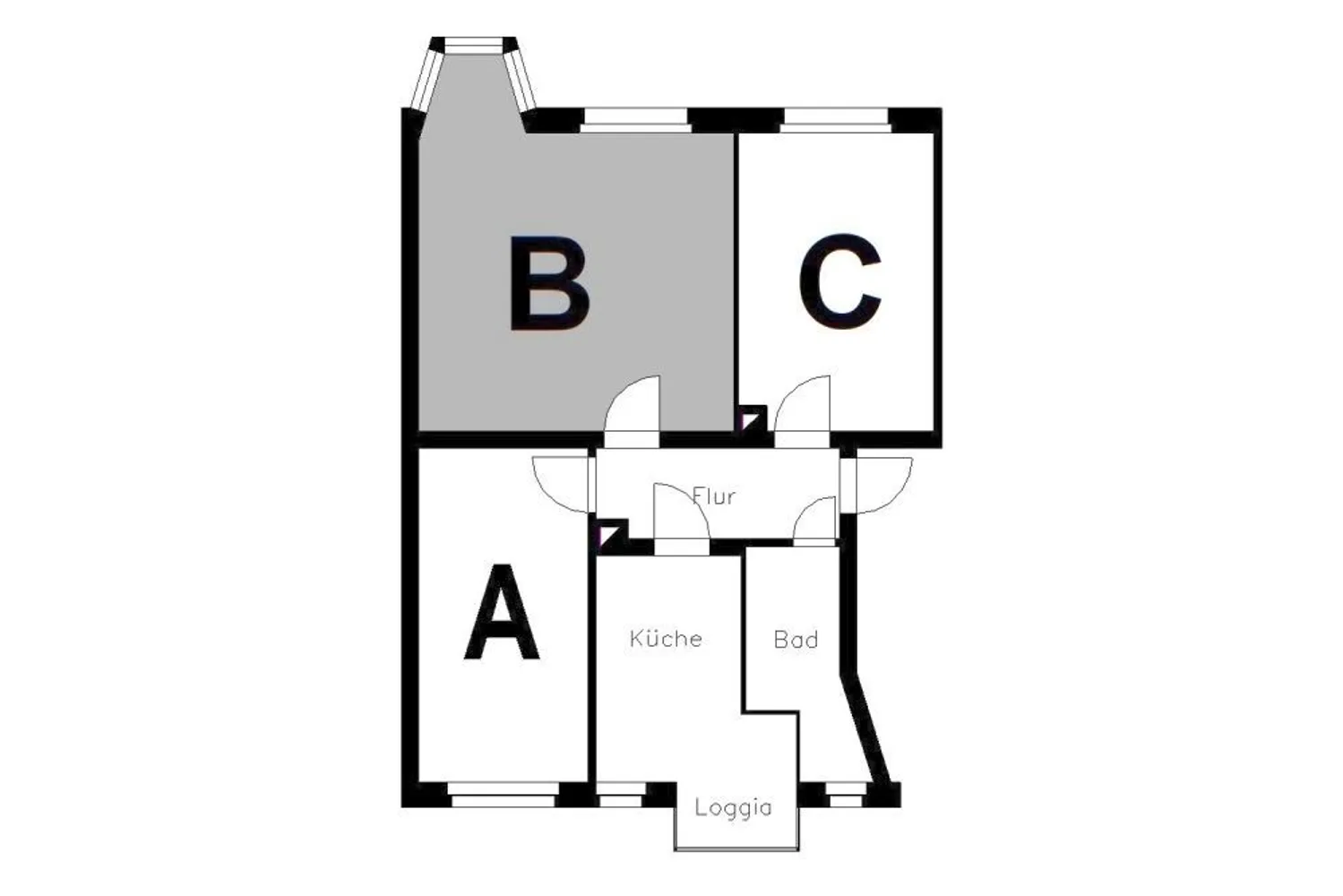 WG-Zimmer mit 23 m² in Plauen – Bild 3