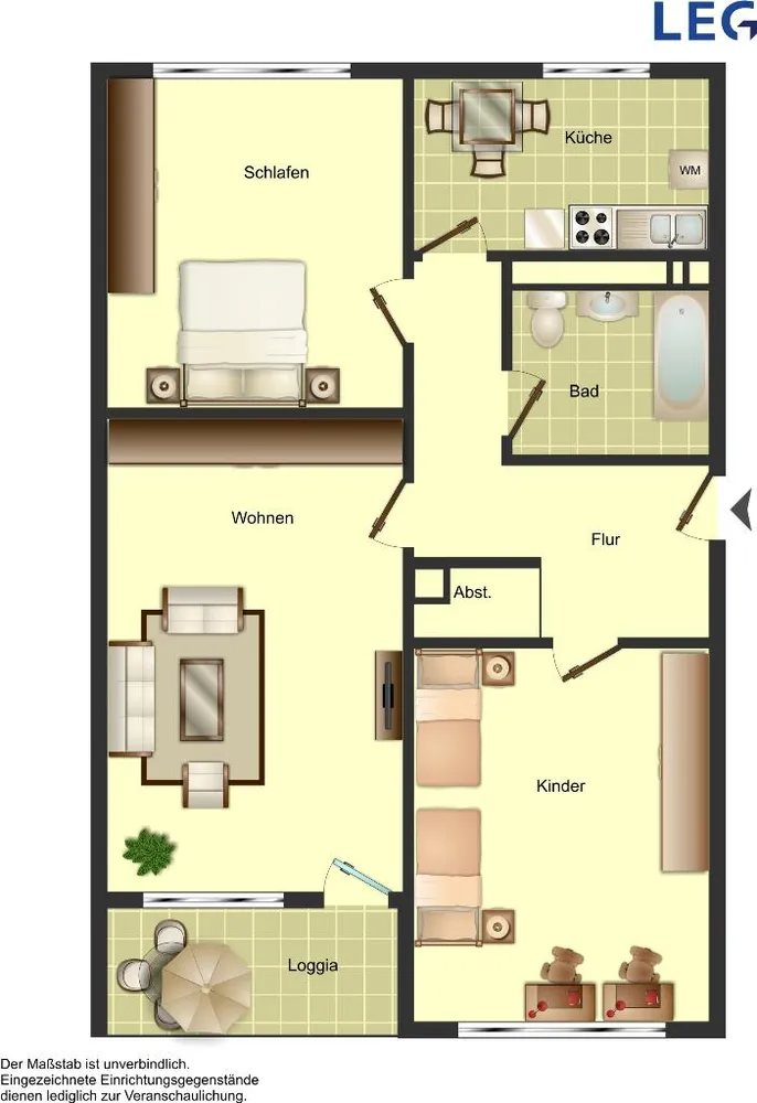 3 Zimmer Wohnung mit 75 m² in Monheim am Rhein – Bild 3