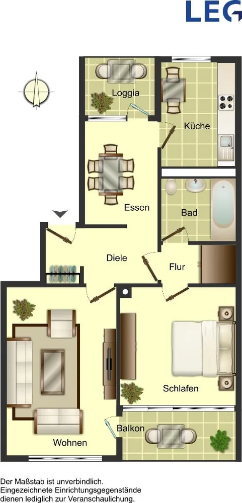 3 room apartment with 65 m² in Ratingen – Photo 2