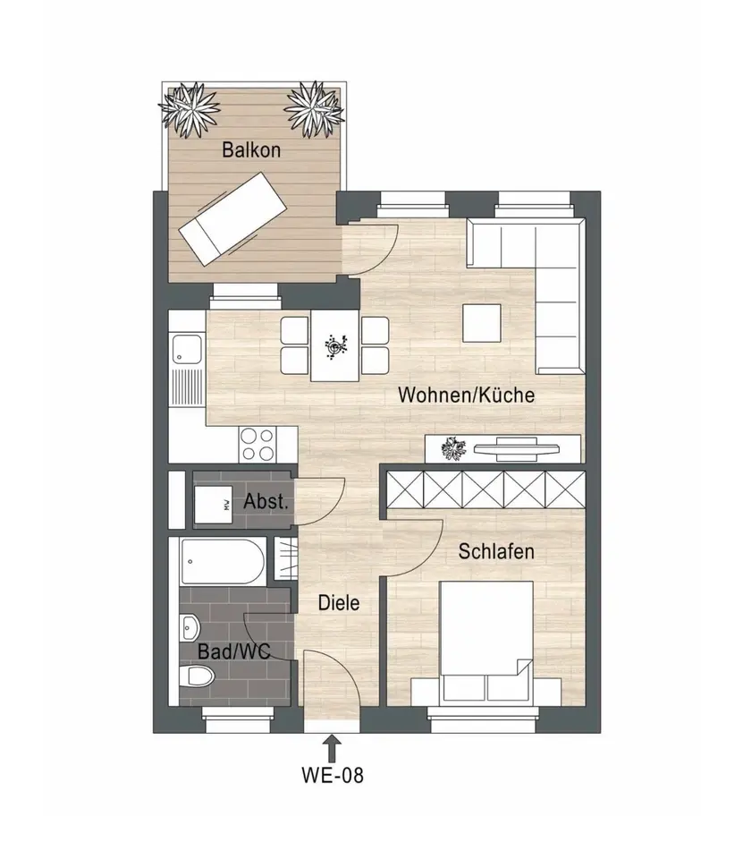 2 Zimmer Wohnung mit 47 m² in Heilbronn – Bild 5