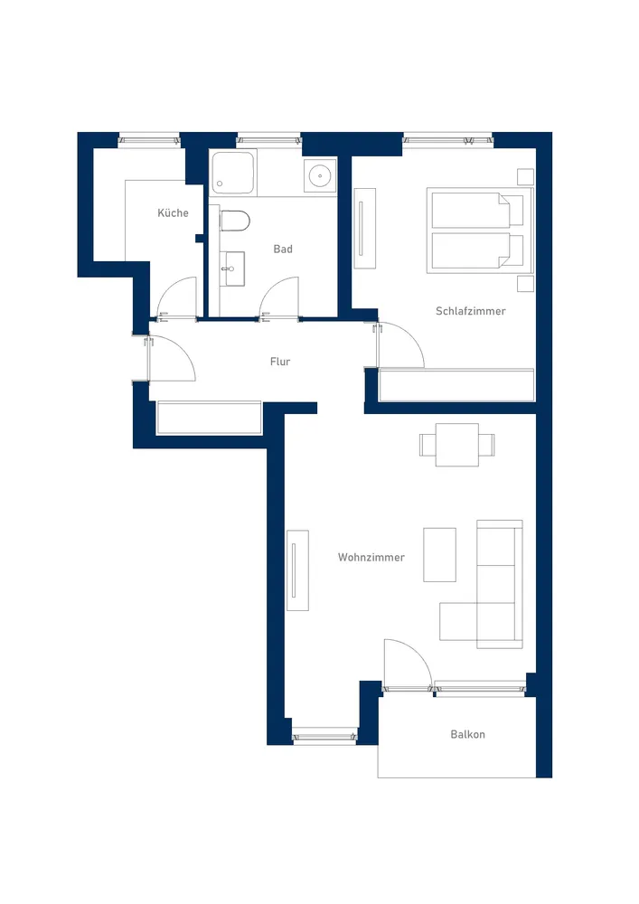 2 Zimmer Wohnung mit 63 m² in Berlin – Bild 3
