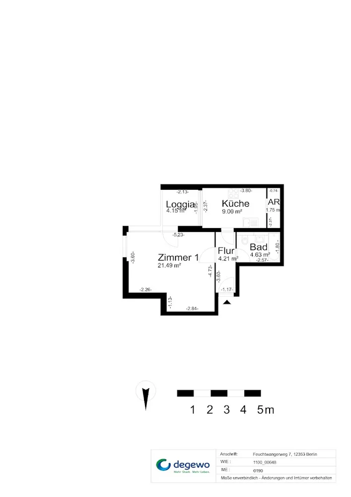 1 Zimmer Wohnung mit 43 m² in Berlin – Bild 8