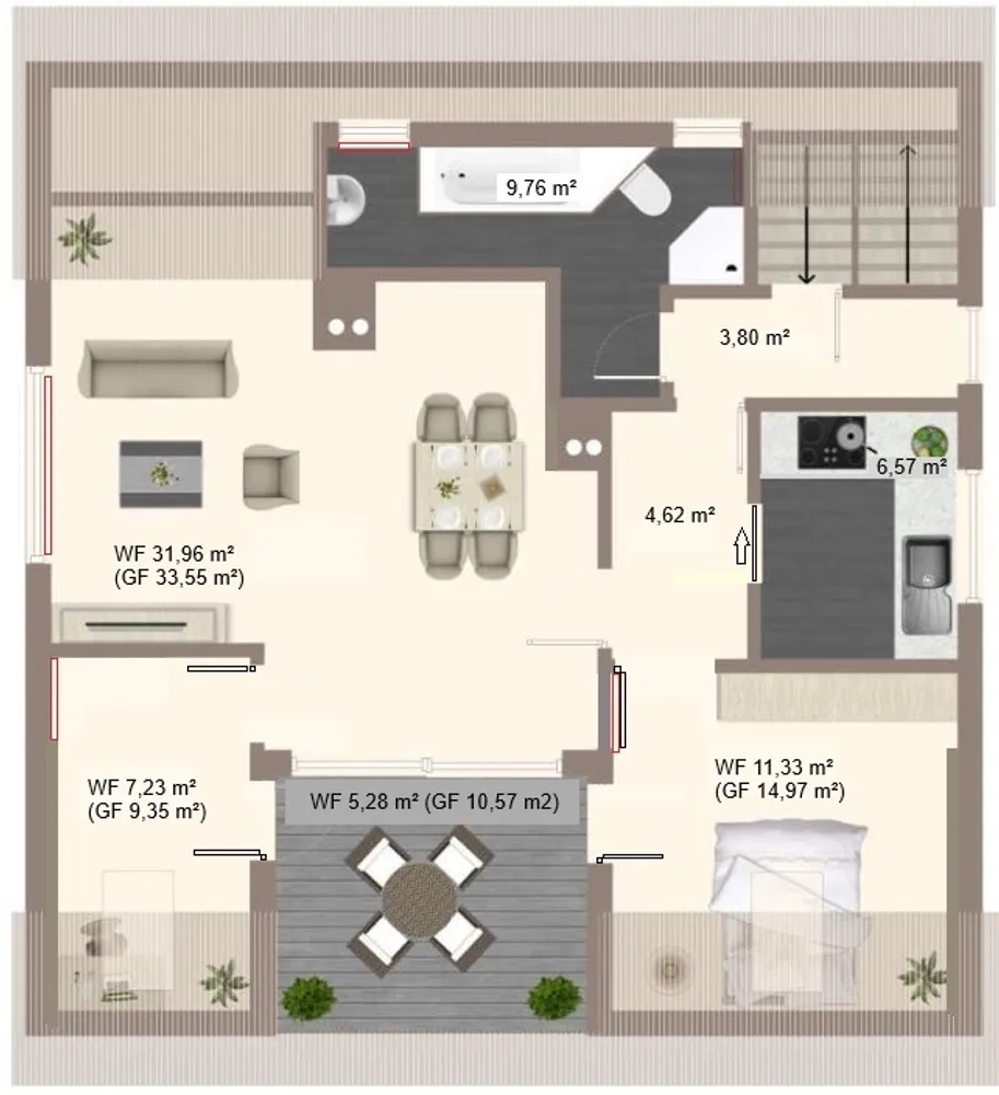 3 Zimmer Wohnung mit 80 m² in Schwäbisch Gmünd – Bild 1
