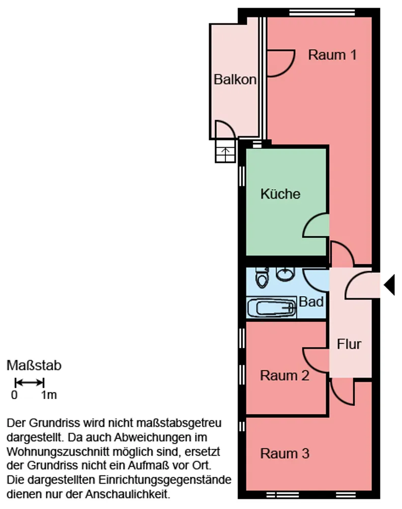 3 Zimmer Wohnung mit 79 m² in Herne – Bild 2