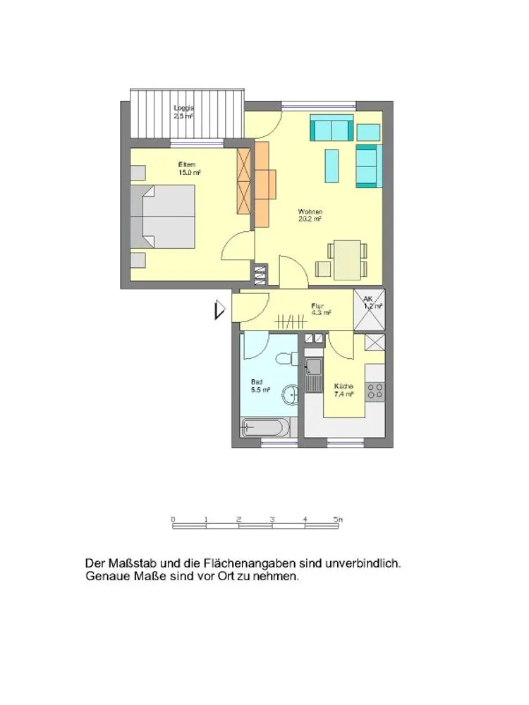 3 Zimmer Wohnung mit 72 m² in Herford – Bild 3