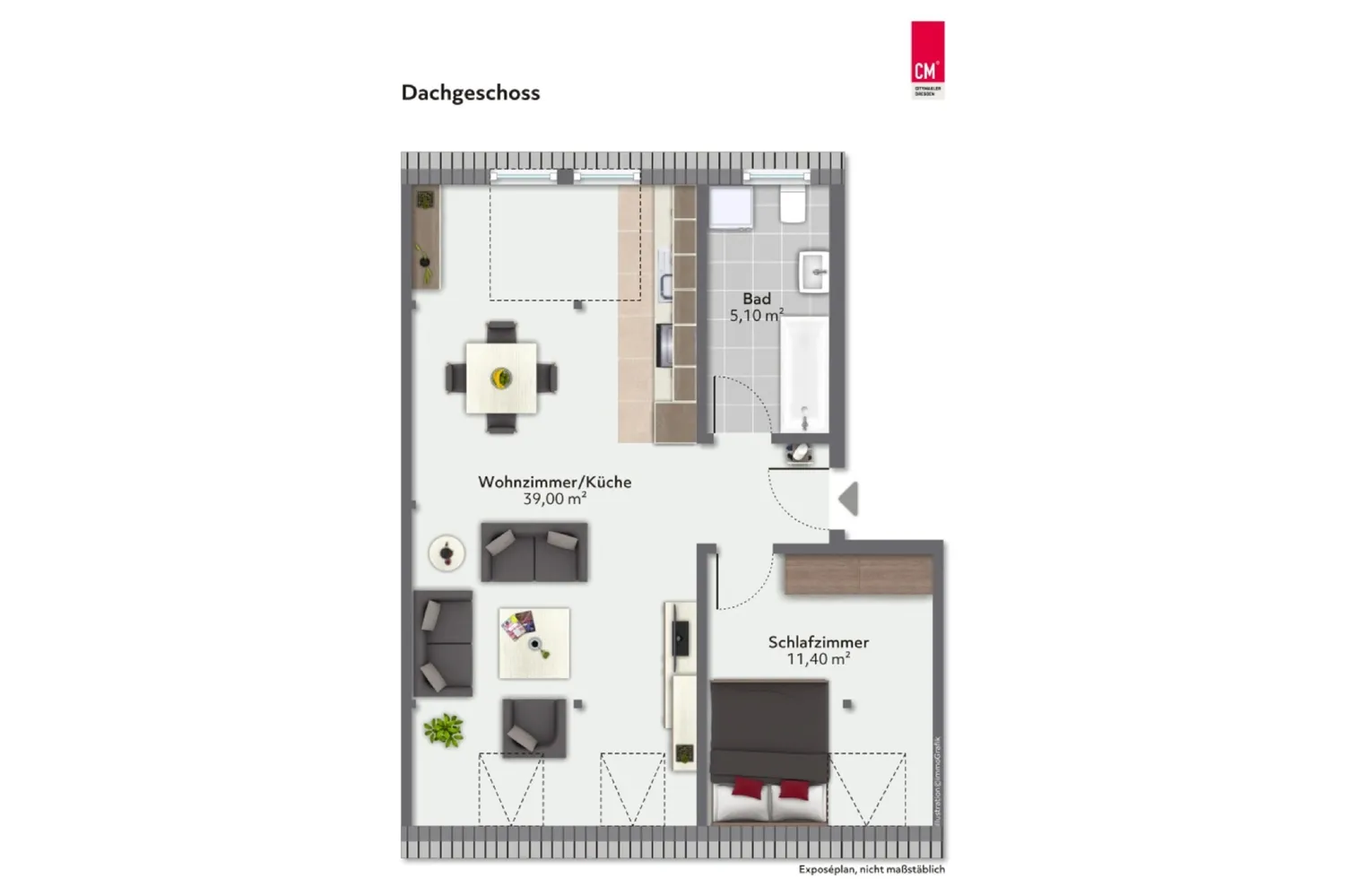 2 Zimmer Wohnung mit 54 m² in Dresden – Bild 10