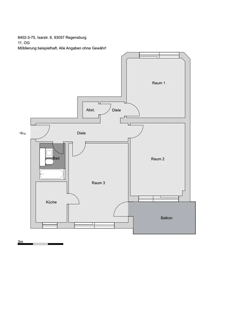 3 room apartment with 78 m² in Regensburg – Photo 6