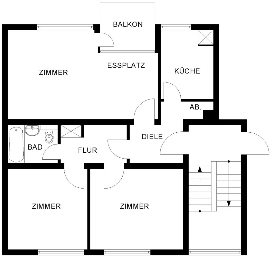 3 Zimmer Wohnung mit 70 m² in Bochum – Bild 2