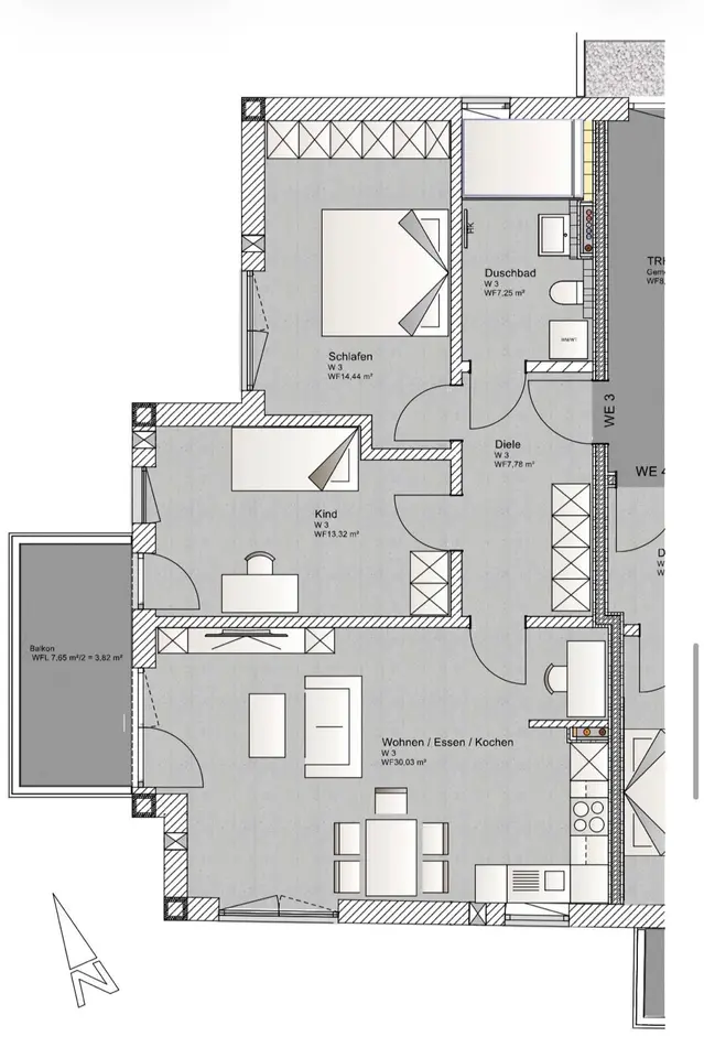 3 Zimmer Wohnung mit 78 m² in München – Bild 10