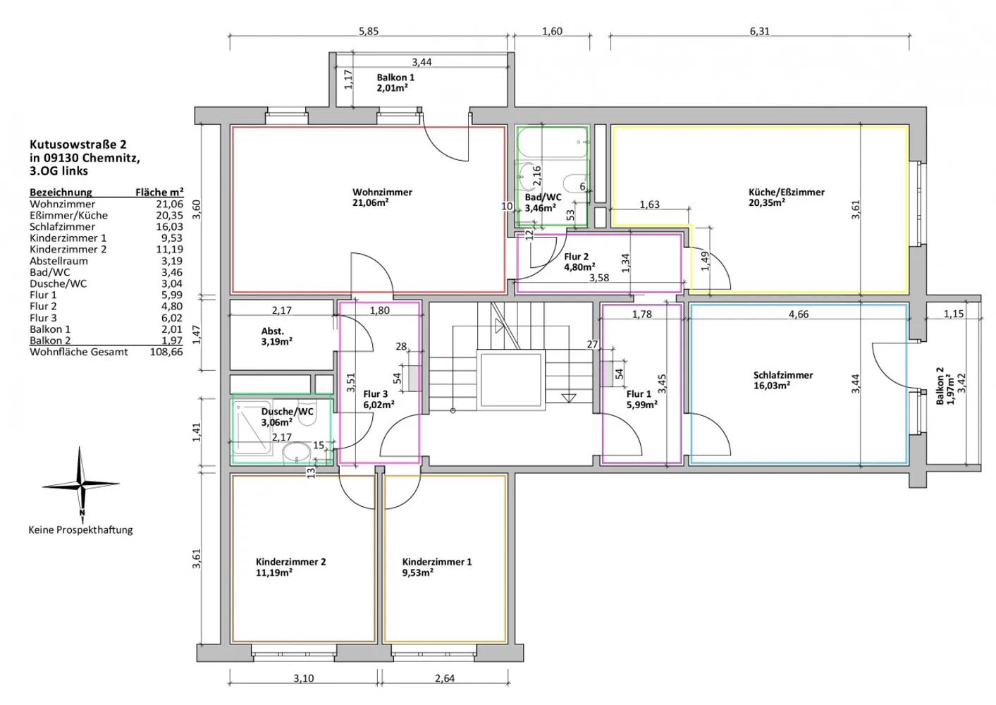 5 room apartment with 110 m² in Chemnitz – Photo 2