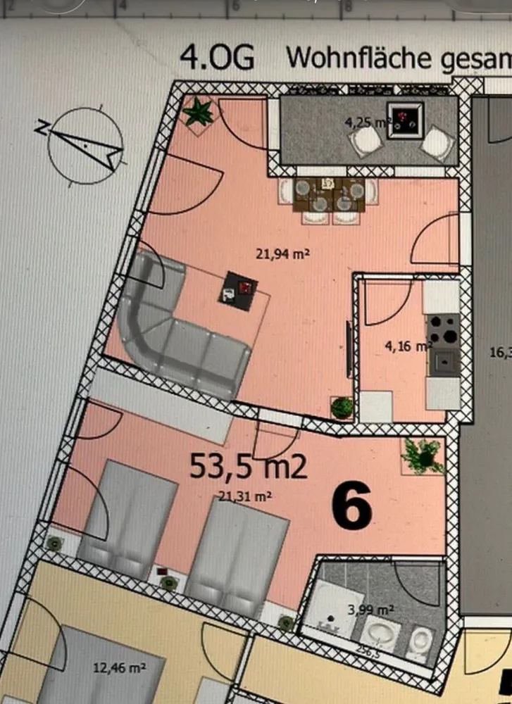2 Zimmer Wohnung mit 54 m² in Düsseldorf – Bild 12