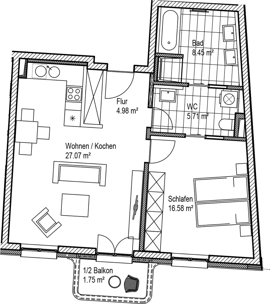 3 Zimmer Wohnung mit 65 m² in Leipzig – Bild 9