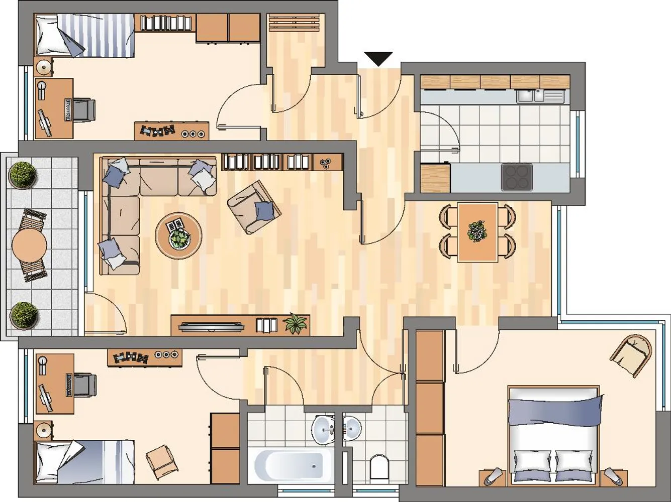 4 Zimmer Wohnung mit 86 m² in Dortmund – Bild 3
