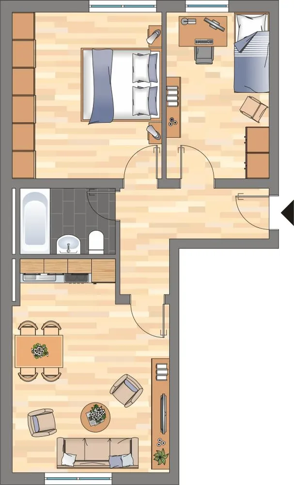 2 Zimmer Wohnung mit 56 m² in Duisburg – Bild 11