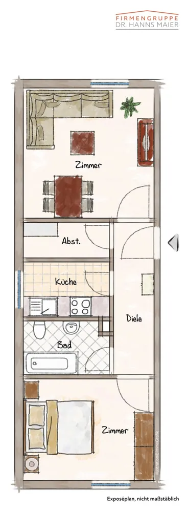 2 Zimmer Wohnung mit 44 m² in München – Bild 7