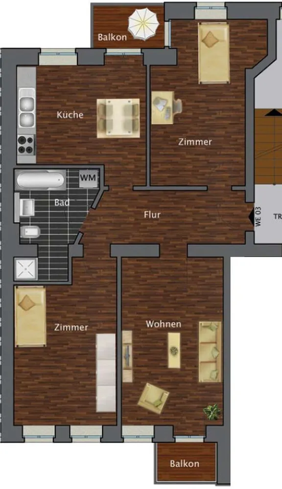 3 Zimmer Wohnung mit 88 m² in Leipzig – Bild 8