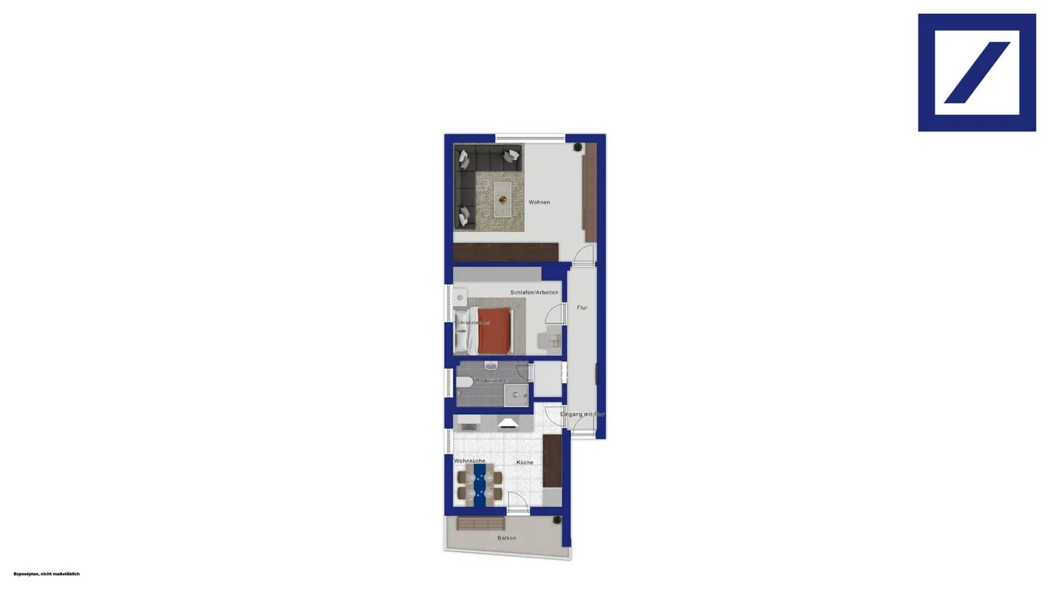 3 Zimmer Wohnung mit 61 m² in Stuttgart – Bild 7