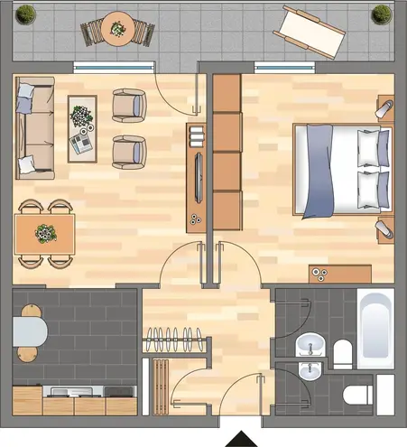 2 Zimmer Wohnung mit 50 m² in Bremen – Bild 2