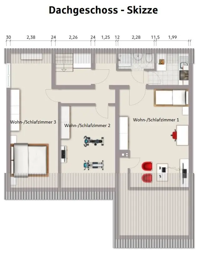 3 Zimmer Wohnung mit 79 m² in Pforzheim – Bild 5