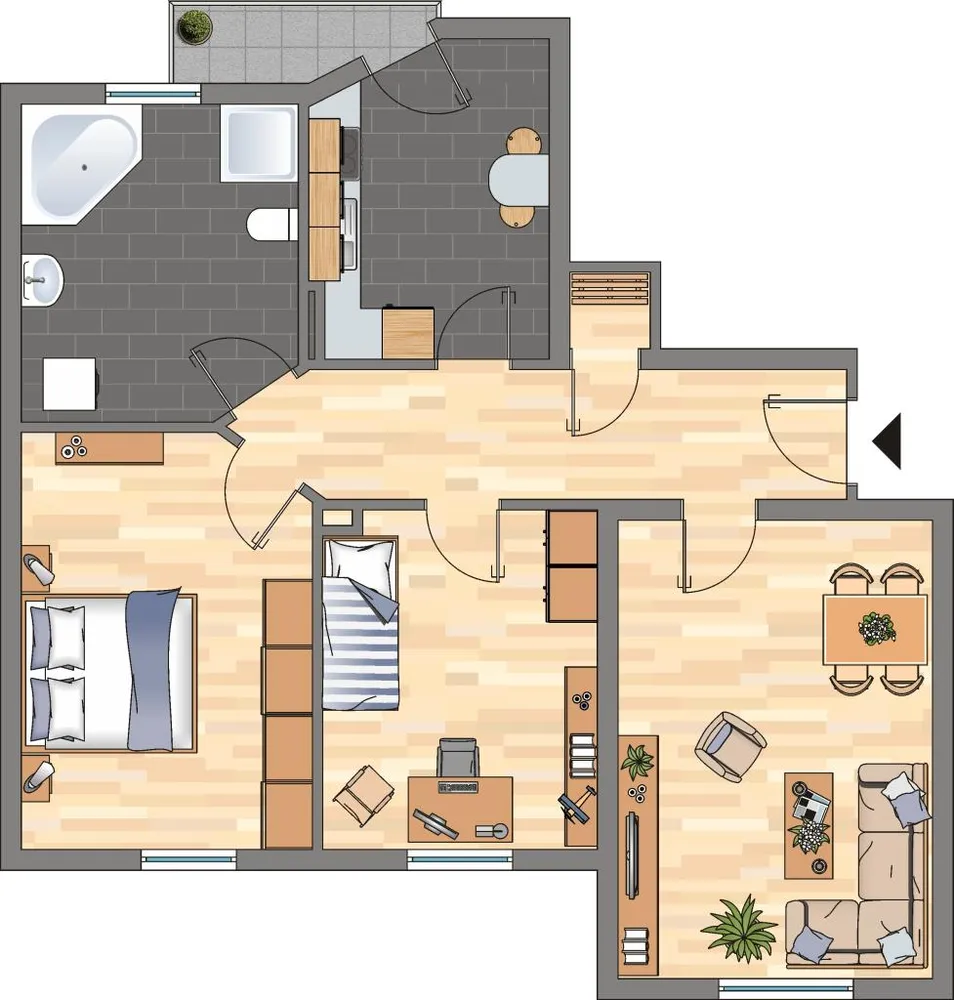 3 Zimmer Wohnung mit 80 m² in Bremerhaven – Bild 4