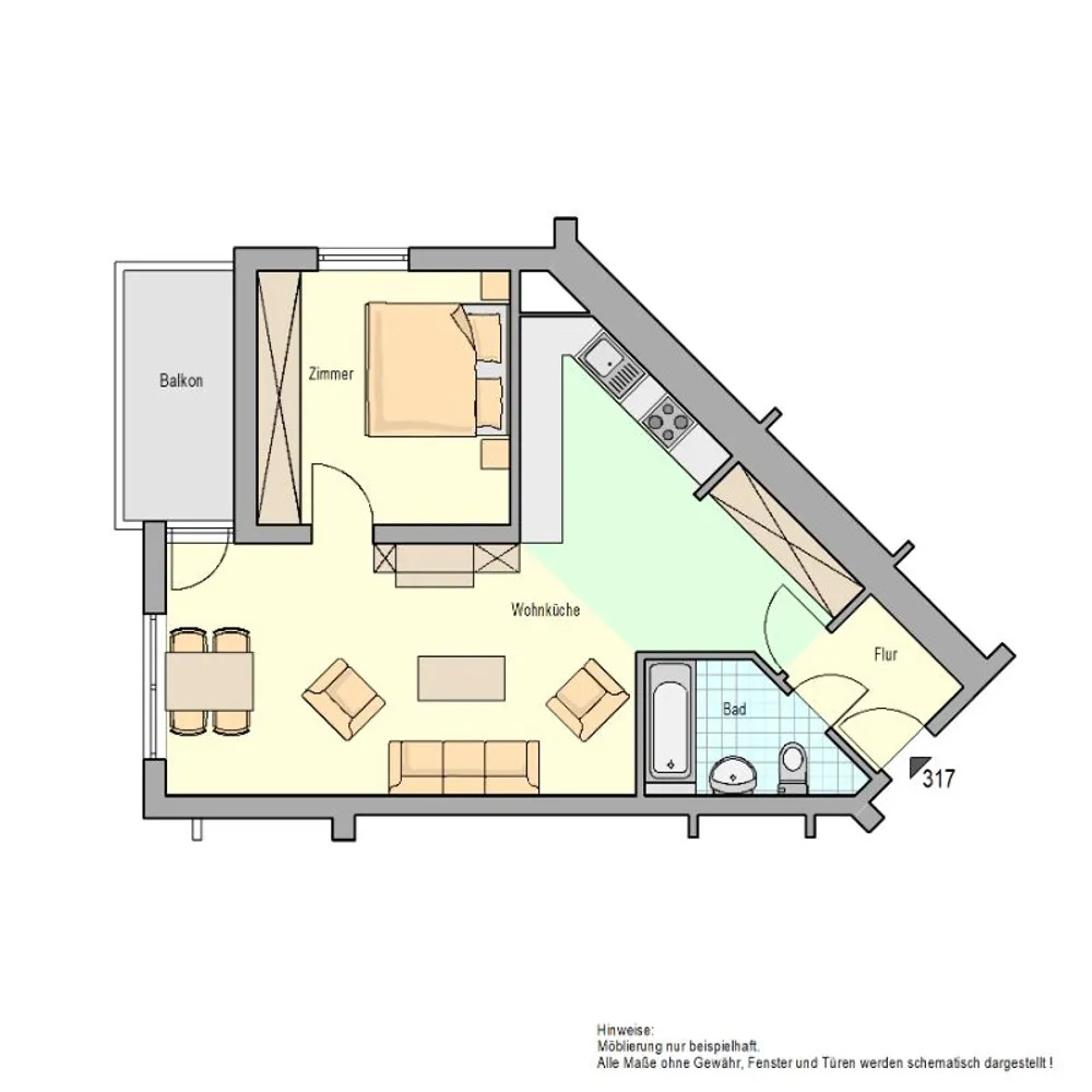 2 Zimmer Wohnung mit 56 m² in Herne – Bild 9