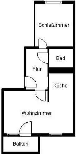 2 Zimmer Wohnung mit 47 m² in Halle (Saale) – Bild 2