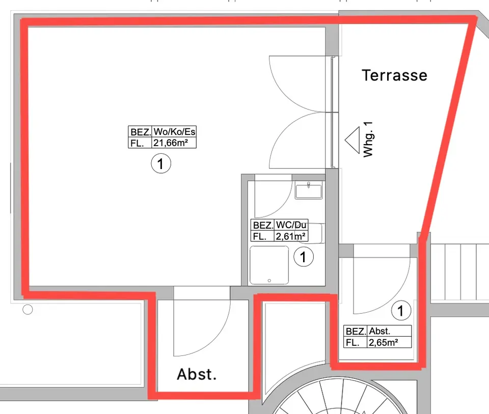Studio mit 30 m² in Bamberg – Bild 8