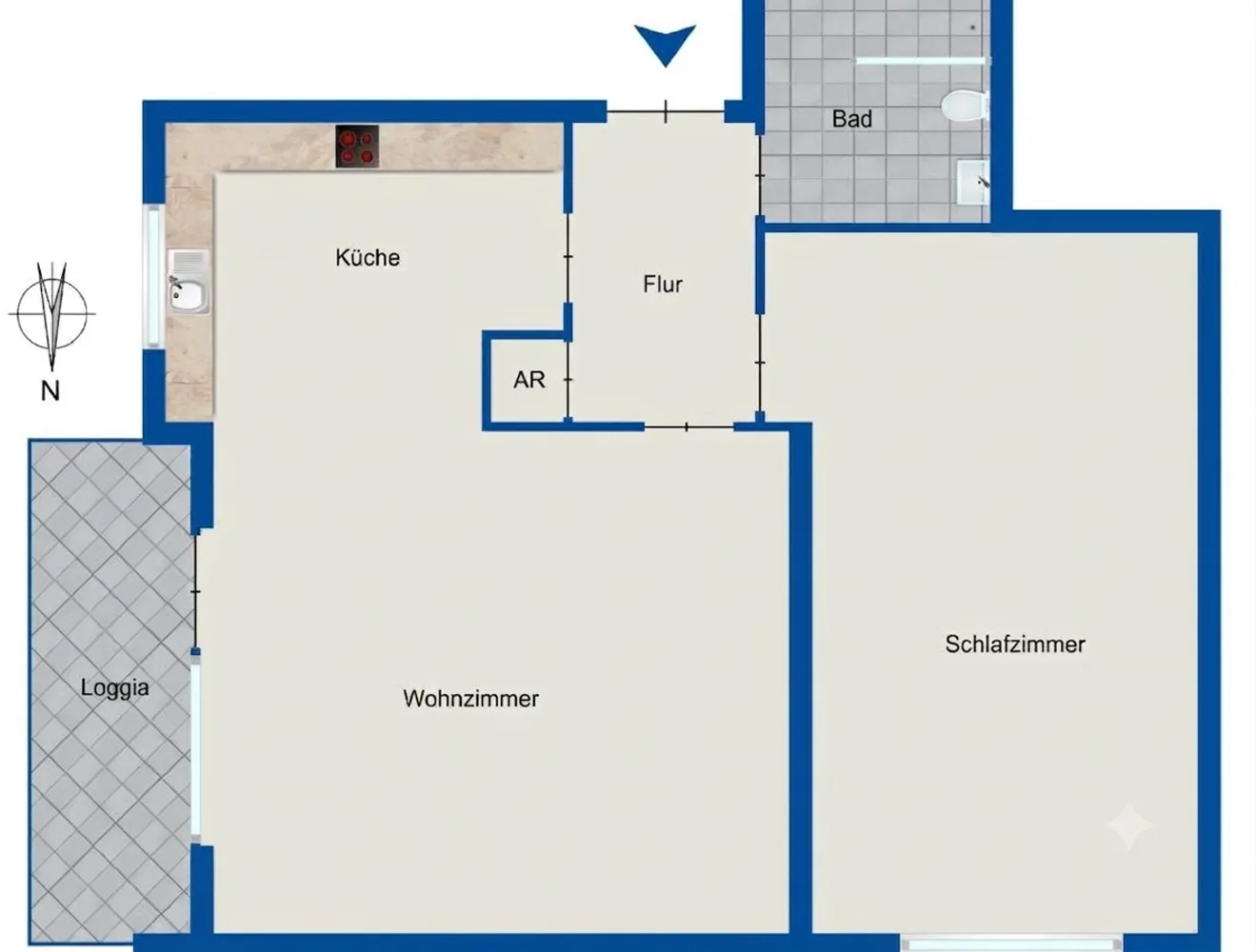 2 Zimmer Wohnung mit 52 m² in München – Bild 4